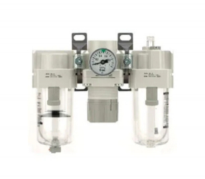 O conjunto de prepara��o de um FRL (Filtro, Regulador e Lubrificador) SMC AC50-F06DE-B � uma solu��o completa e confi�vel para melhorar o desempenho de sistemas pneum�ticos em aplica��es industriais. 